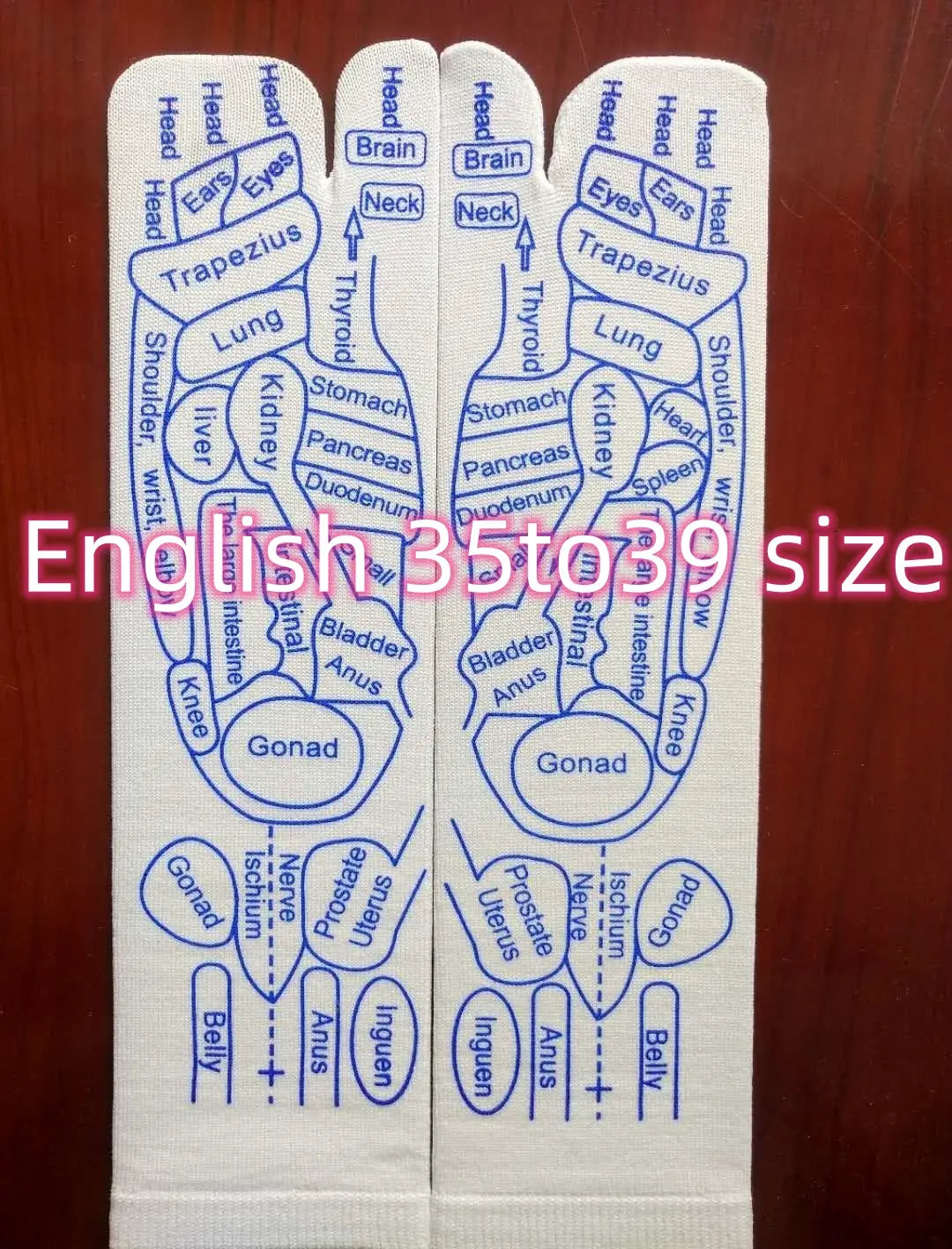 Massage Relieve Tired Feet Socks Acupressure Foot Massager Reflexology Socks Foot Point Sock Foot Point Tool Physiotherapy Sock – Medical Grade Compression Socks for Support Cerise Max