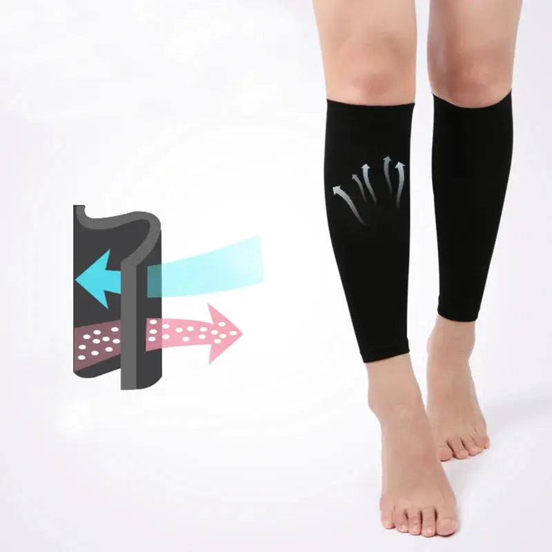 Elastic Knee High Stockings Calf Compression Stockings Varicose Veins Treat Shaping Graduated Pressure Medical Slim Socks – Medical Grade Compression Socks for Support Sockology