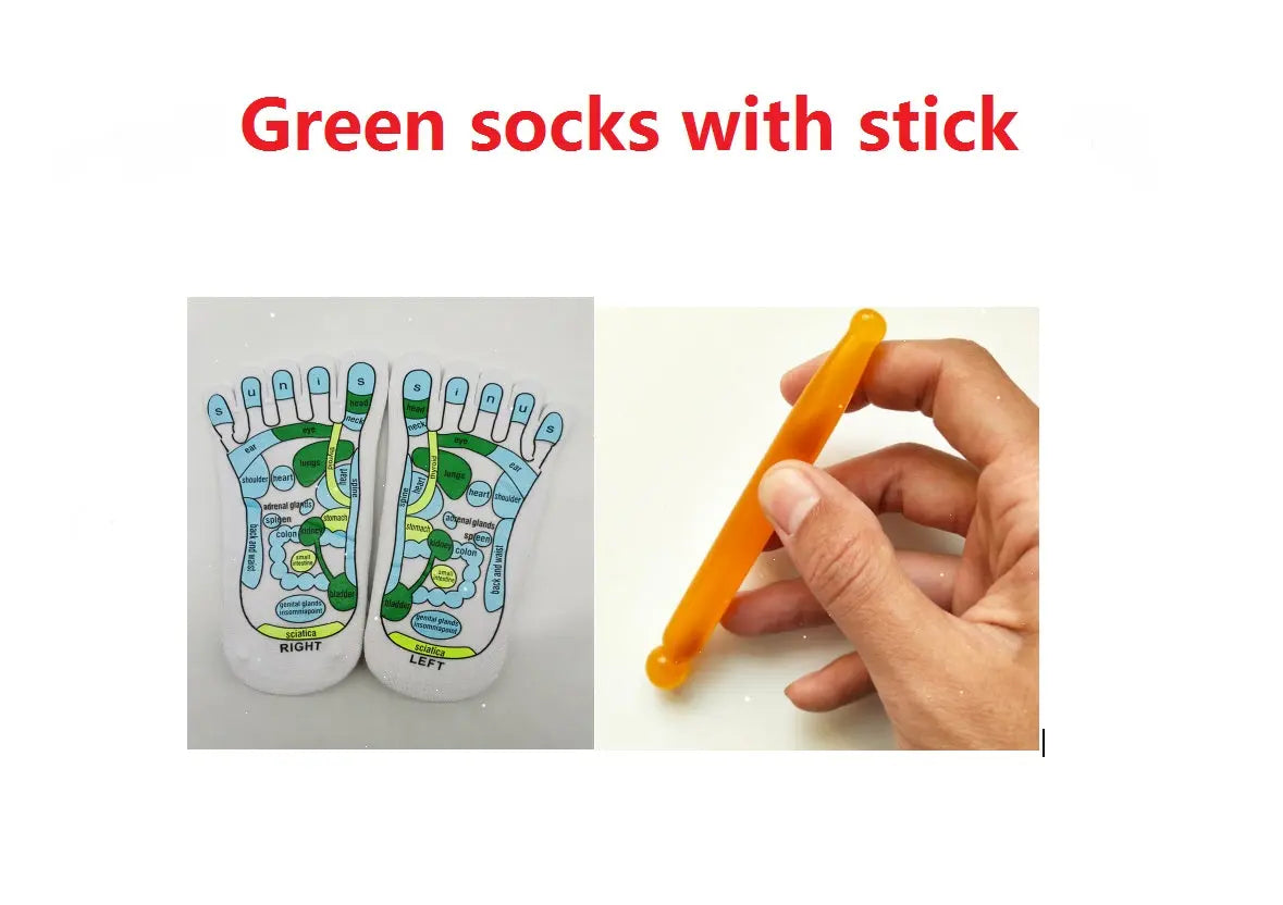 Massage Relieve Tired Feet Socks Acupressure Foot Massager Reflexology Socks Foot Point Sock Foot Point Tool Physiotherapy Sock – Medical Grade Compression Socks for Support Cerise Max