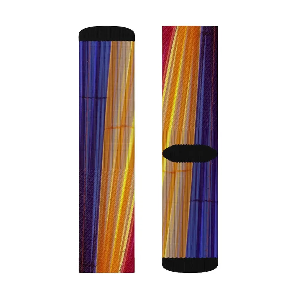 Colorful Striped Fun Novelty Socks Pink – Premium Dress Socks for Office & Formal Wear Yellow Pandora