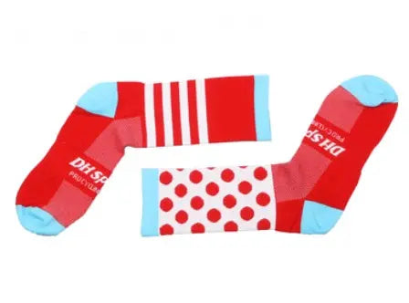 Cycling sports socks Four seasons long tube compression bicycles for men and women wear breathable sock – Medical Grade Compression Socks for Support Cerise Max