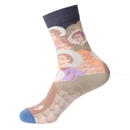 Renaissance Men And Women Mid-calf Spring And Autumn Cotton Sock – Bold & Fun Statement Socks Cerise Max