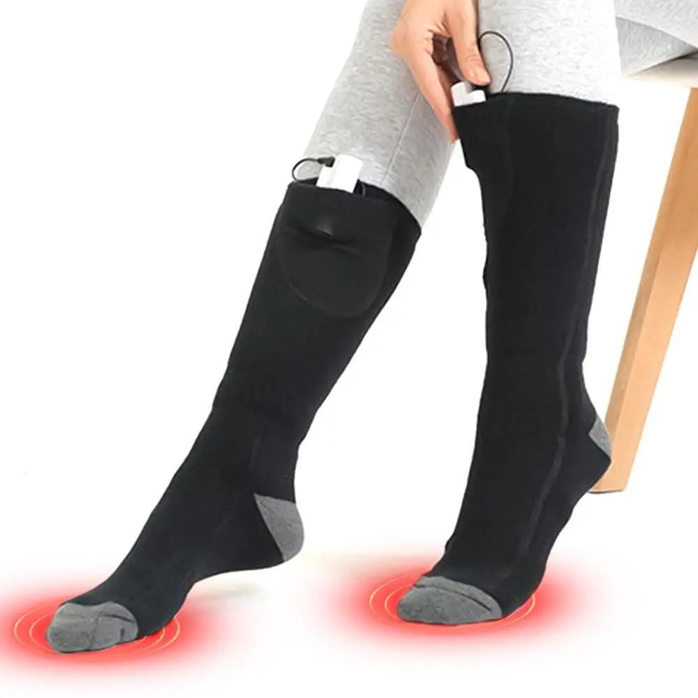 Winter Warm Adjustable Men Women Electric Battery Foot Warmer Socks SP – Performance Athletic Socks for Active Wear Pink Iolaus