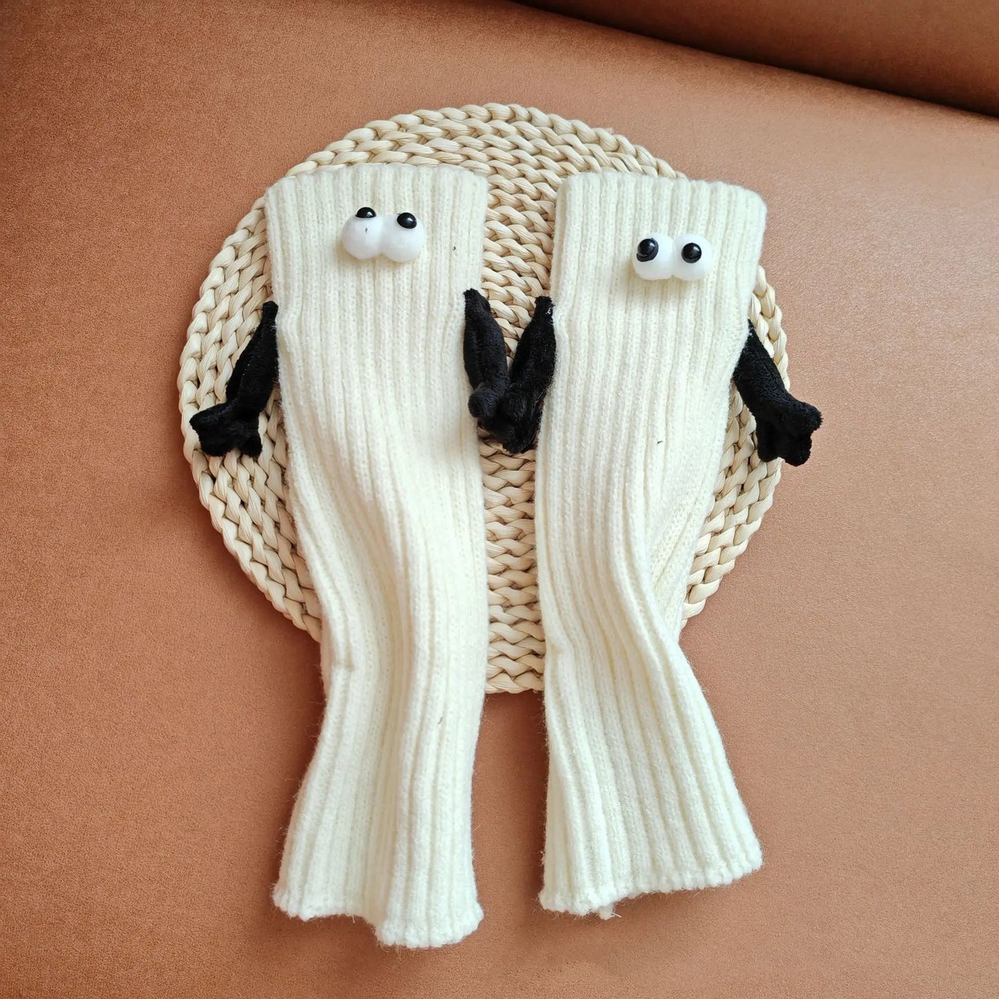 Couple Magnetic Handle Cute Pull Foot Foot Sock – Romantic Socks for Couples & Special Moments Cerise Max