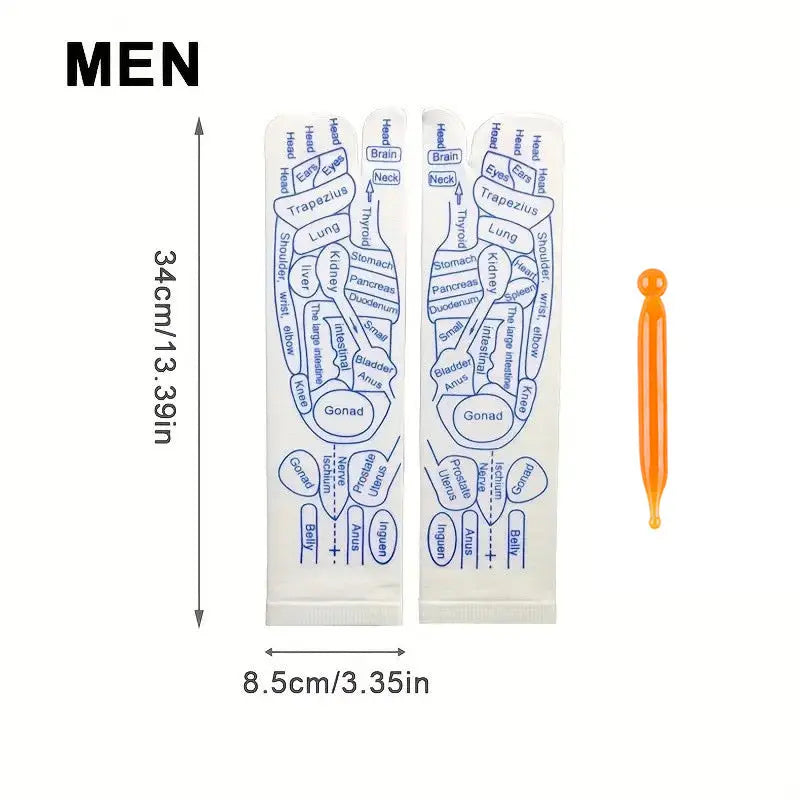Massage Relieve Tired Feet Socks Acupressure Foot Massager Reflexology Socks Foot Point Sock Foot Point Tool Physiotherapy Sock – Medical Grade Compression Socks for Support Cerise Max