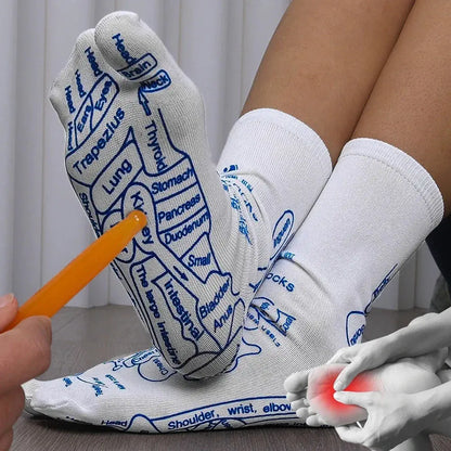 Massage Relieve Tired Feet Socks Acupressure Foot Massager Reflexology Socks Foot Point Sock Foot Point Tool Physiotherapy Sock – Medical Grade Compression Socks for Support Cerise Max