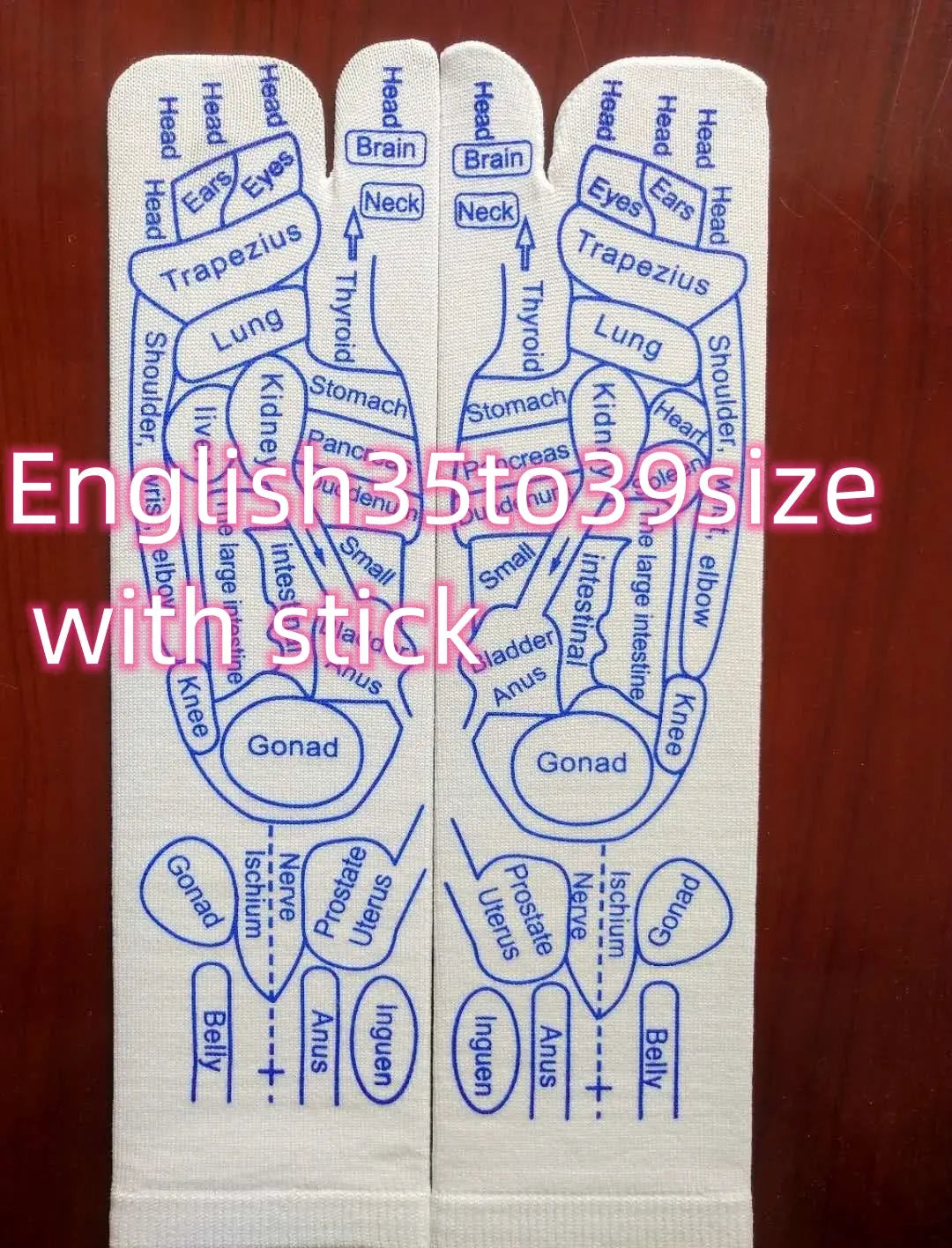 Massage Relieve Tired Feet Socks Acupressure Foot Massager Reflexology Socks Foot Point Sock Foot Point Tool Physiotherapy Sock – Medical Grade Compression Socks for Support Cerise Max