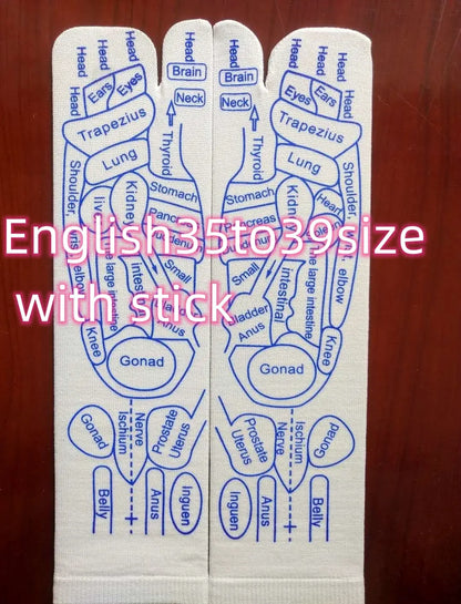 Massage Relieve Tired Feet Socks Acupressure Foot Massager Reflexology Socks Foot Point Sock Foot Point Tool Physiotherapy Sock – Medical Grade Compression Socks for Support Cerise Max