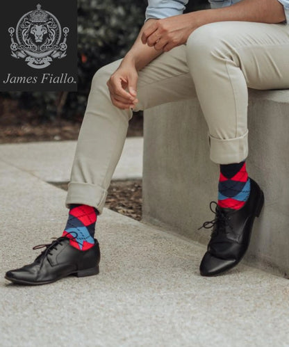 Men's Monster Socks - 6 Pairs – Premium Dress Socks for Office & Formal Wear Maroon Menoetius