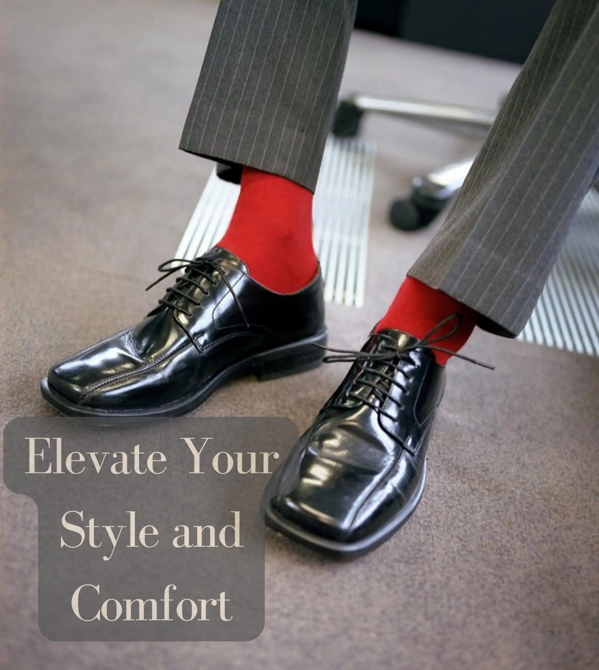 Men's Gapped Striped Monster Socks - 12 Pairs – Premium Dress Socks for Office & Formal Wear Maroon Menoetius