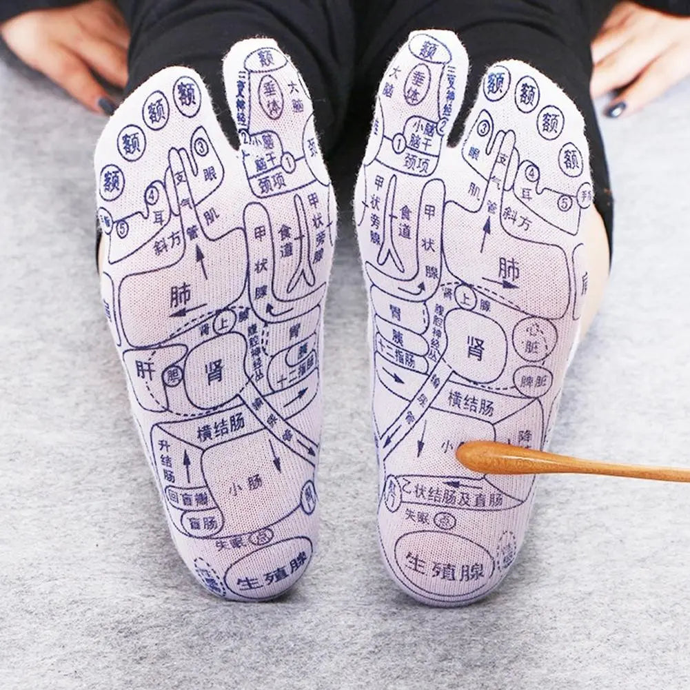 Massage Relieve Tired Feet Socks Acupressure Foot Massager Reflexology Socks Foot Point Sock Foot Point Tool Physiotherapy Sock – Medical Grade Compression Socks for Support Cerise Max