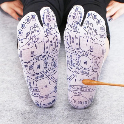 Massage Relieve Tired Feet Socks Acupressure Foot Massager Reflexology Socks Foot Point Sock Foot Point Tool Physiotherapy Sock – Medical Grade Compression Socks for Support Cerise Max