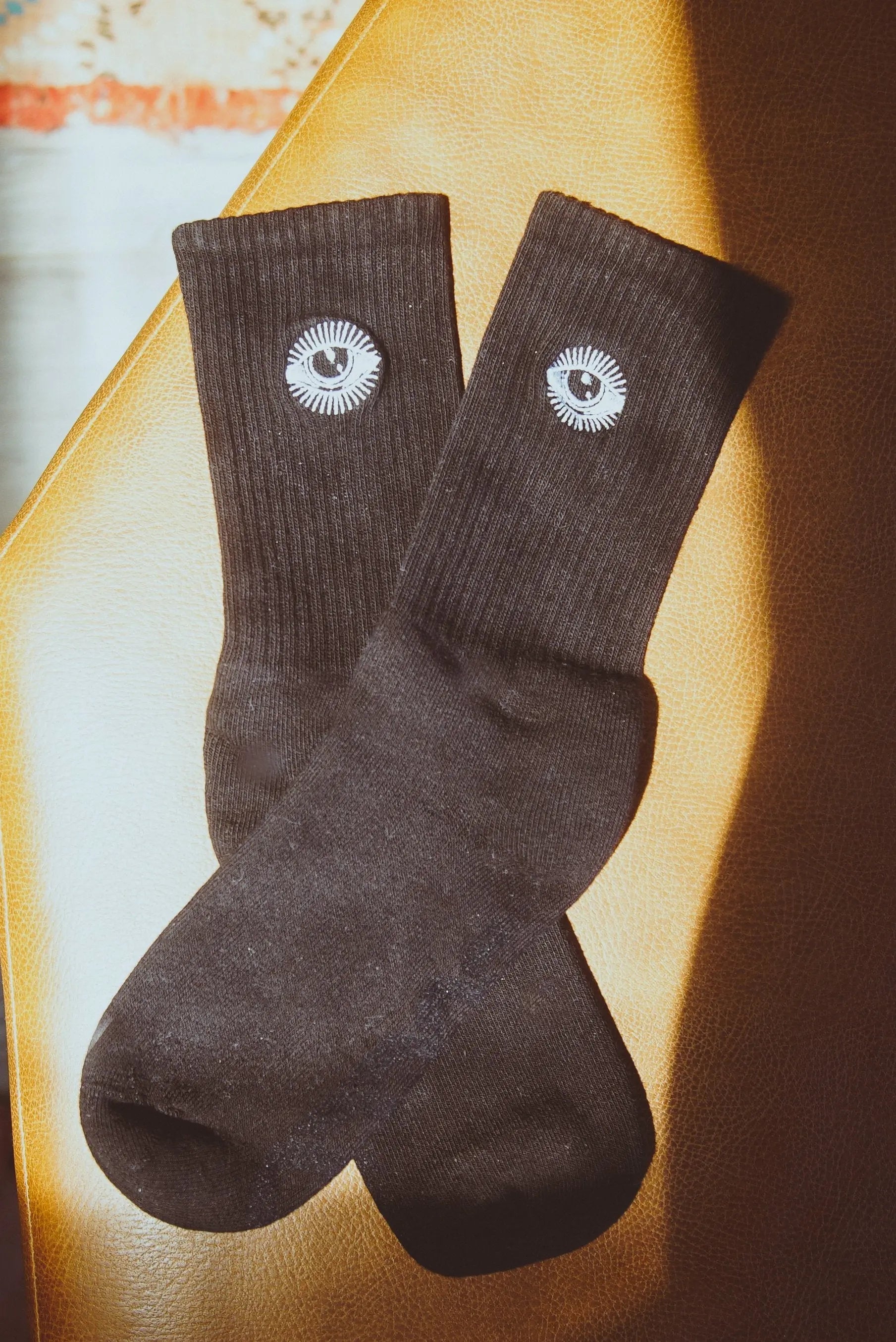 Star Gazer - Embriodered Socks – Everyday Comfortable Casual Socks Violet Apollo