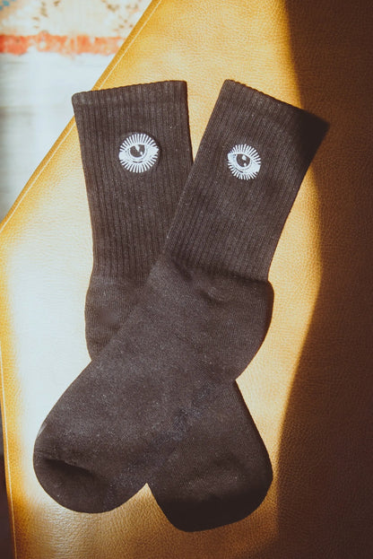 Star Gazer - Embriodered Socks – Everyday Comfortable Casual Socks Violet Apollo