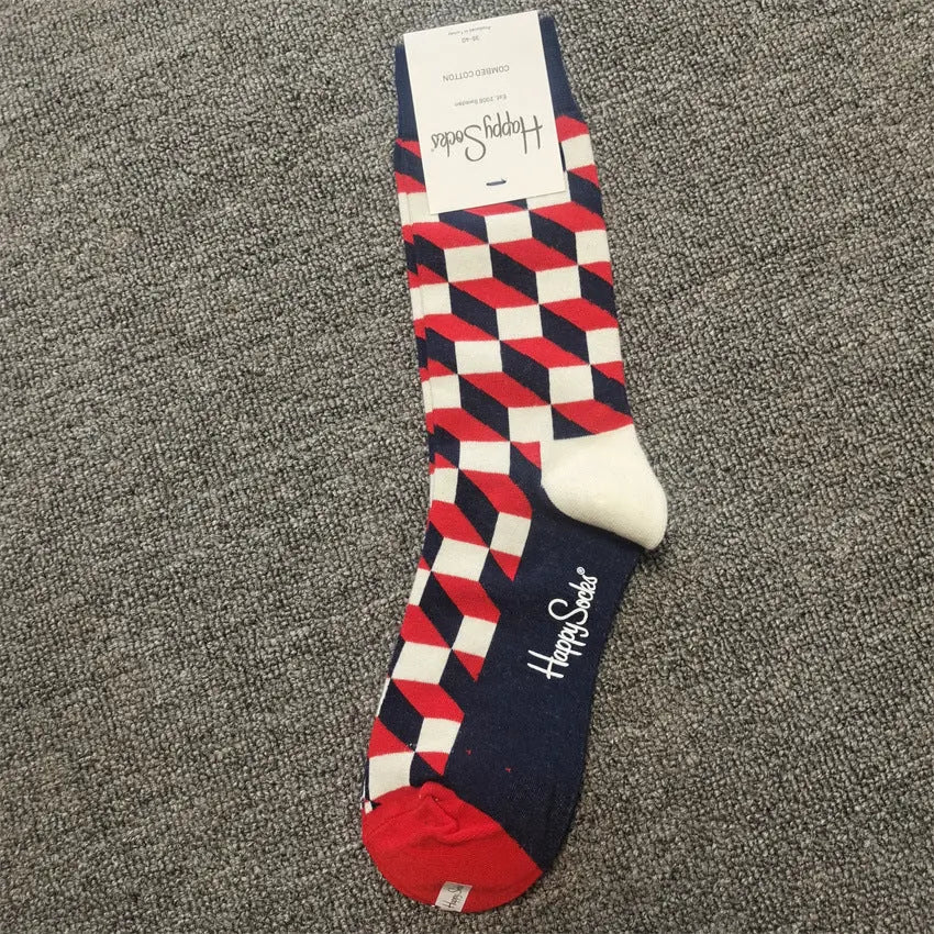 Mid-High Tube Trendy Socks Couple Cotton Sock – Romantic Socks for Couples & Special Moments Cerise Max