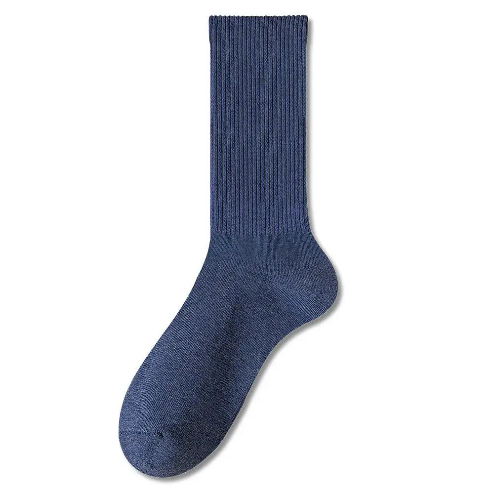 Retro Women Cotton Loose Socks Autumn Winter Knit Solid Color Mid-calf  Korean Japanese Student Girls Winter Socks Antibacterial – Bold & Fun Statement Socks Sockology