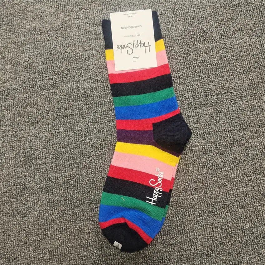Mid-High Tube Trendy Socks Couple Cotton Sock – Romantic Socks for Couples & Special Moments Cerise Max