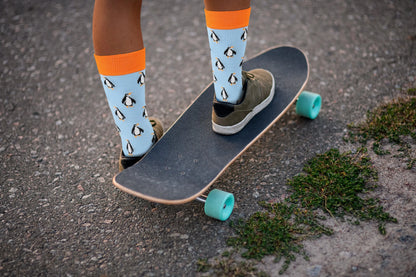 Sick Socks - Penguin - Exotic Animals Casual Dress Socks – Premium Dress Socks for Office & Formal Wear Fuchsia Thrace
