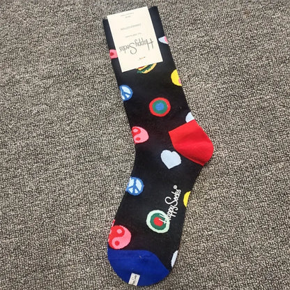 Mid-High Tube Trendy Socks Couple Cotton Sock – Romantic Socks for Couples & Special Moments Cerise Max