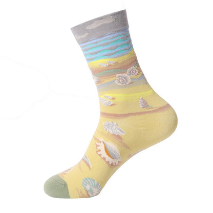 Renaissance Men And Women Mid-calf Spring And Autumn Cotton Sock – Bold & Fun Statement Socks Cerise Max
