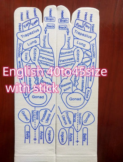 Massage Relieve Tired Feet Socks Acupressure Foot Massager Reflexology Socks Foot Point Sock Foot Point Tool Physiotherapy Sock – Medical Grade Compression Socks for Support Cerise Max
